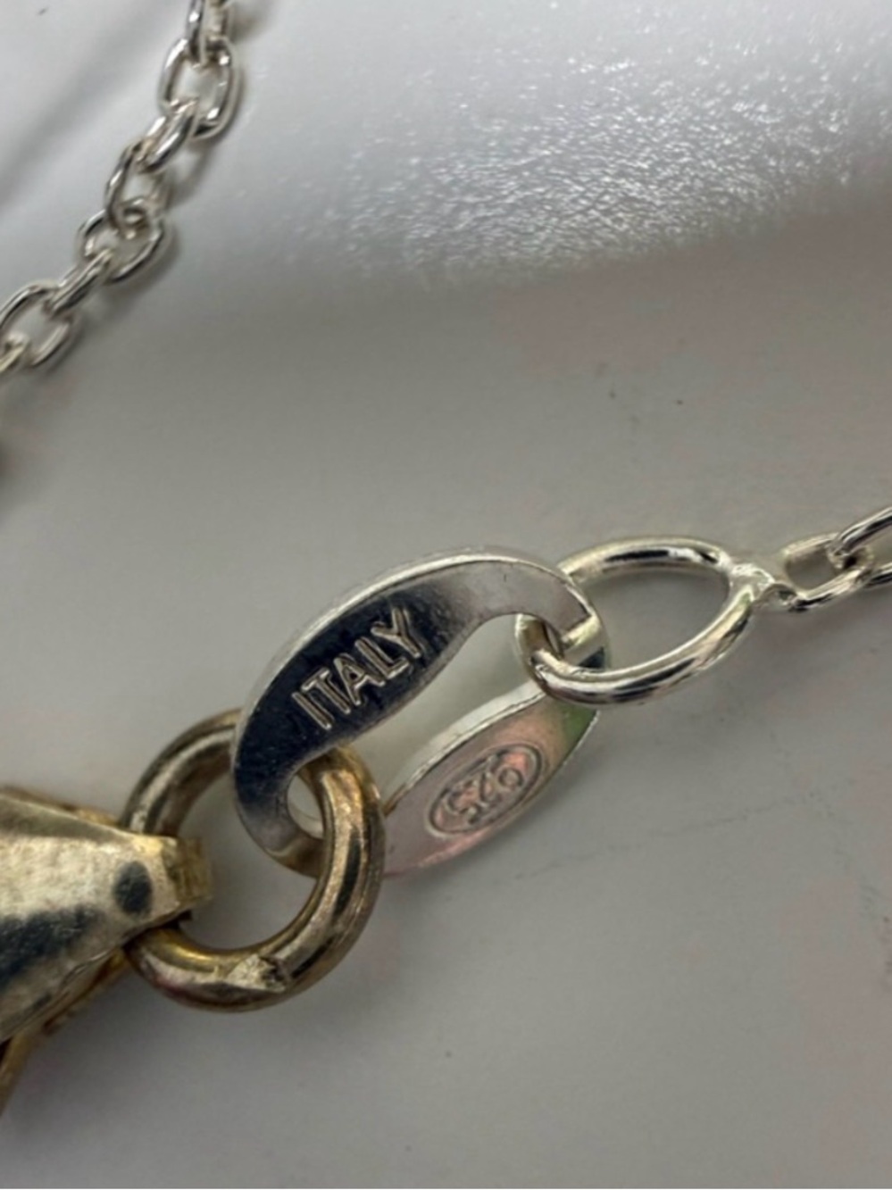 'Forget Me Not' Sterling Pendant Necklace - Silver Floral Charm - Picture 5 of 13